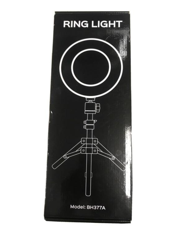 BH377A 6.3" RING LIGHT TRIPOD WITH PHONE ATTACHMENT AND REMOTE, Mobile