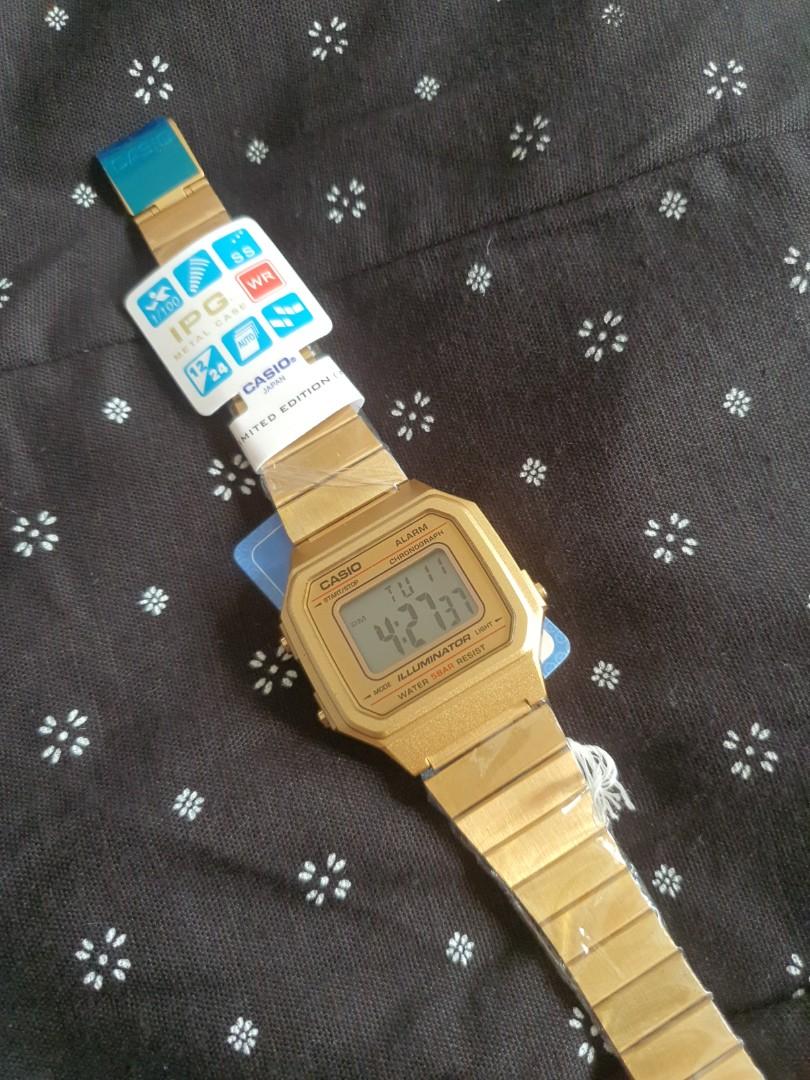 Casio gold clearance strap