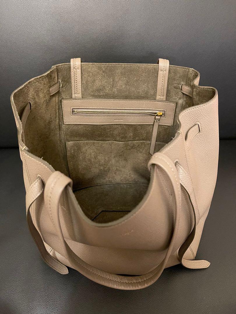 SMALL CABAS PHANTOM IN SOFT GRAINED CALFSKIN - TAUPE