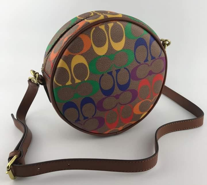 coach rainbow circle bag