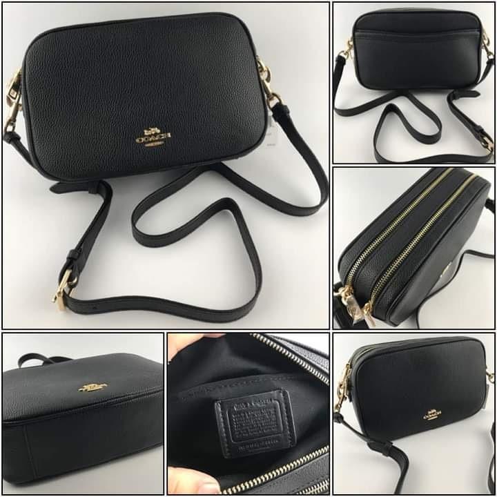 COACH Jes Crossbody Plain black 9 3 4 L 6 1 4 H x 3 1 2 W P3500 Women s Fashion Bags Wallets Cross body Bags on Carousell