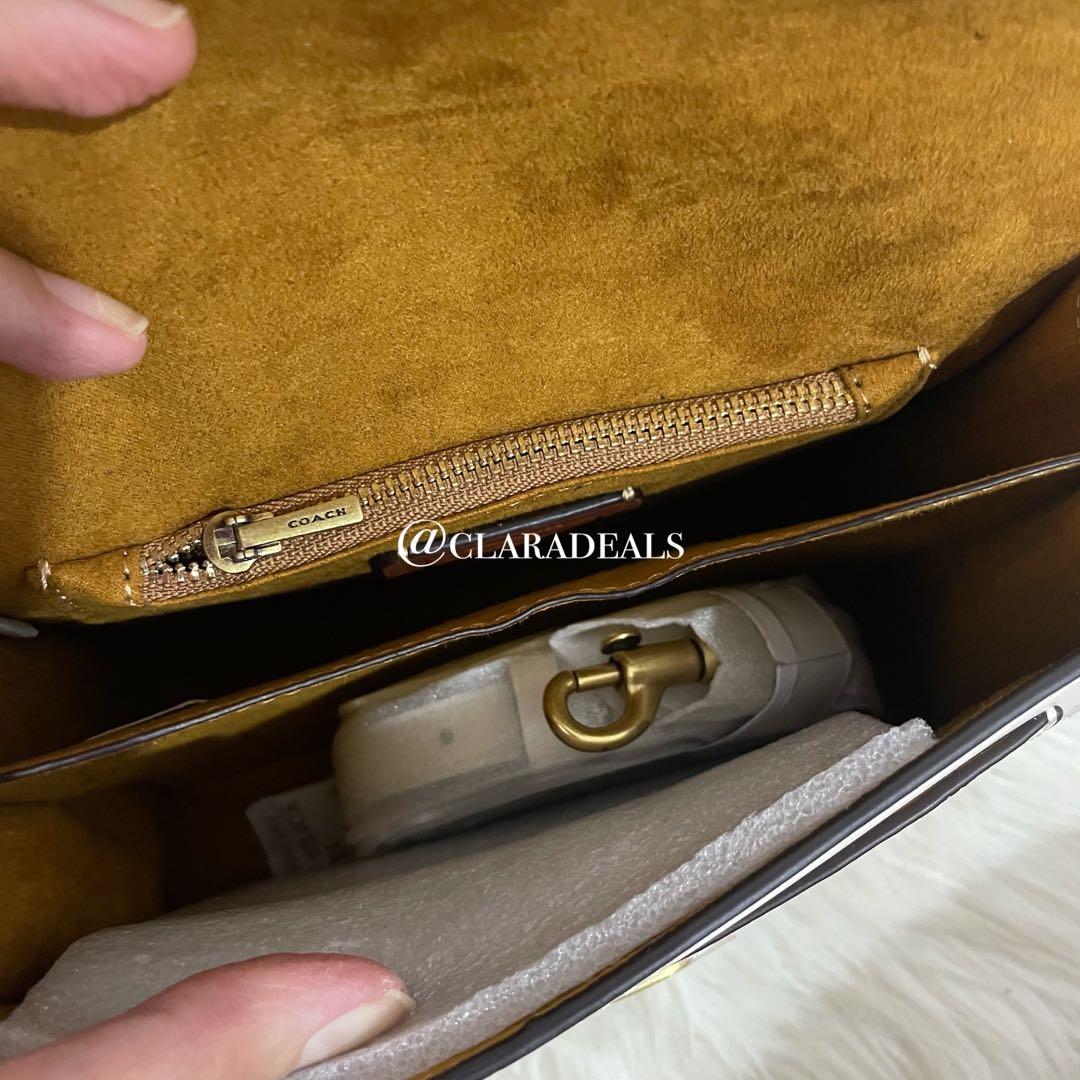 Coach Tabby Top Handle 20 White, Women's Fashion, Bags & Wallets