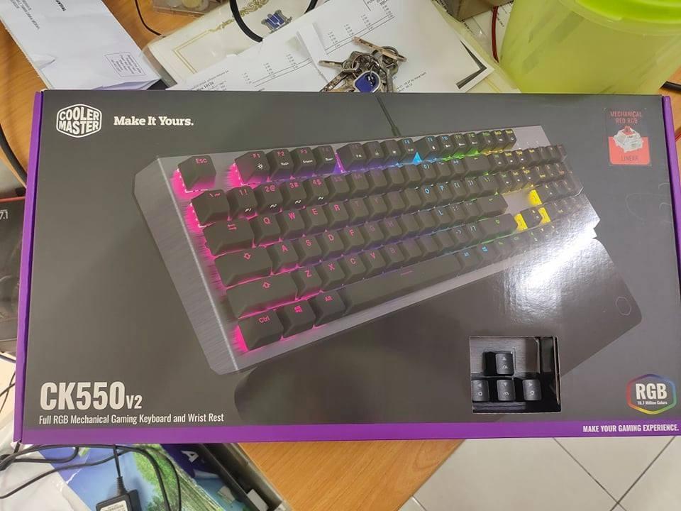 Cooler Master Masterkeys Ck550 Rgb V2 Red Switch Electronics Computer Parts Accessories On Carousell