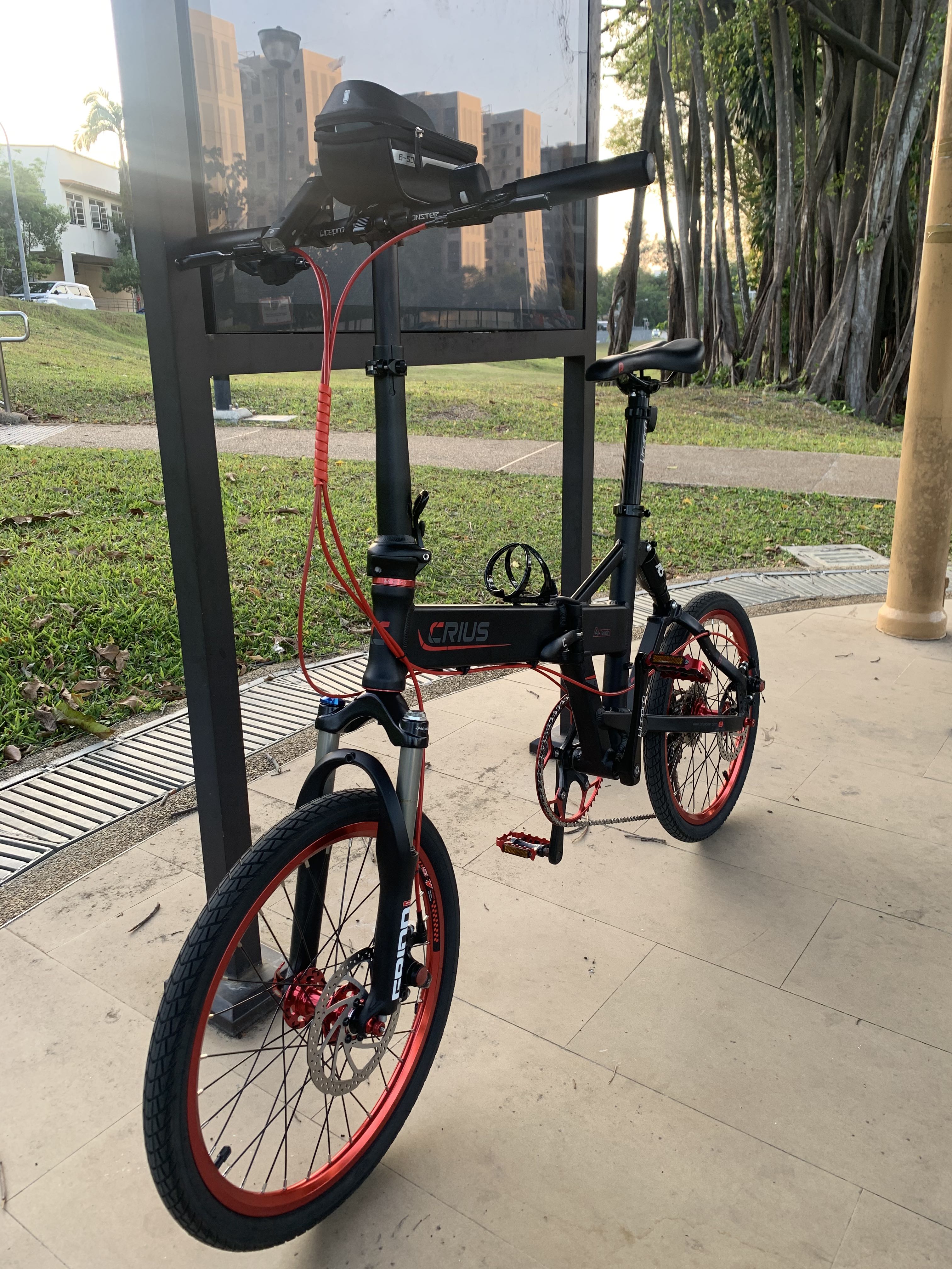 All terrain folding bike top