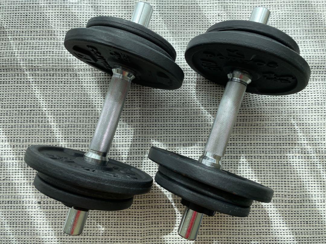 Decathlon dumbbell set 20kg Sports Equipment Exercise Fitness Weights Dumbbells on Carousell