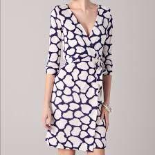 DvF Julian Two Giraffe Wrap Dress in US4