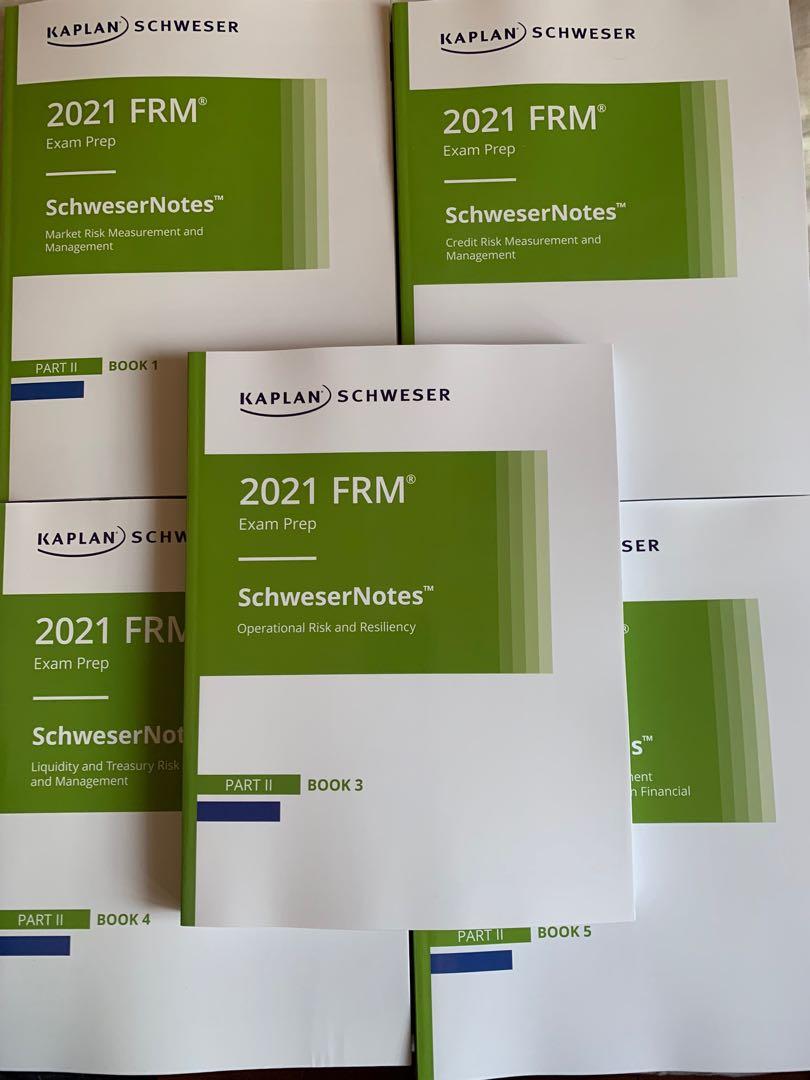 FRM Part II 2021 Kaplan Schweser Notes (Part II) 全新 5books, 興趣及遊戲, 書本