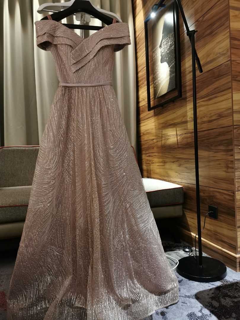 Baju pesta rose gold clearance