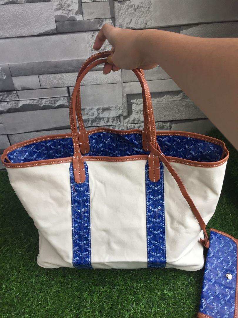 Goyard Blue Reversible Belharra Tote Light blue Cloth Cloth ref.1032657 -  Joli Closet