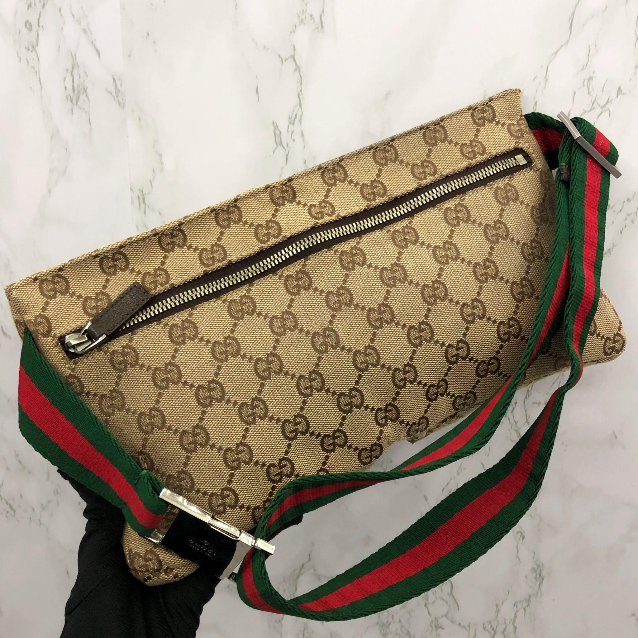 Gucci Original GG 28566 Canvas Belt Bag 217004536