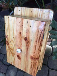 Hand made pinewood medecine cabinet