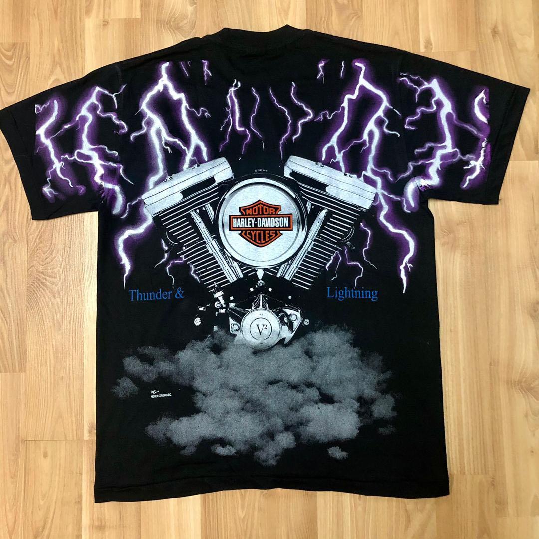 Harley davidson thunder and lightning shirt clearance
