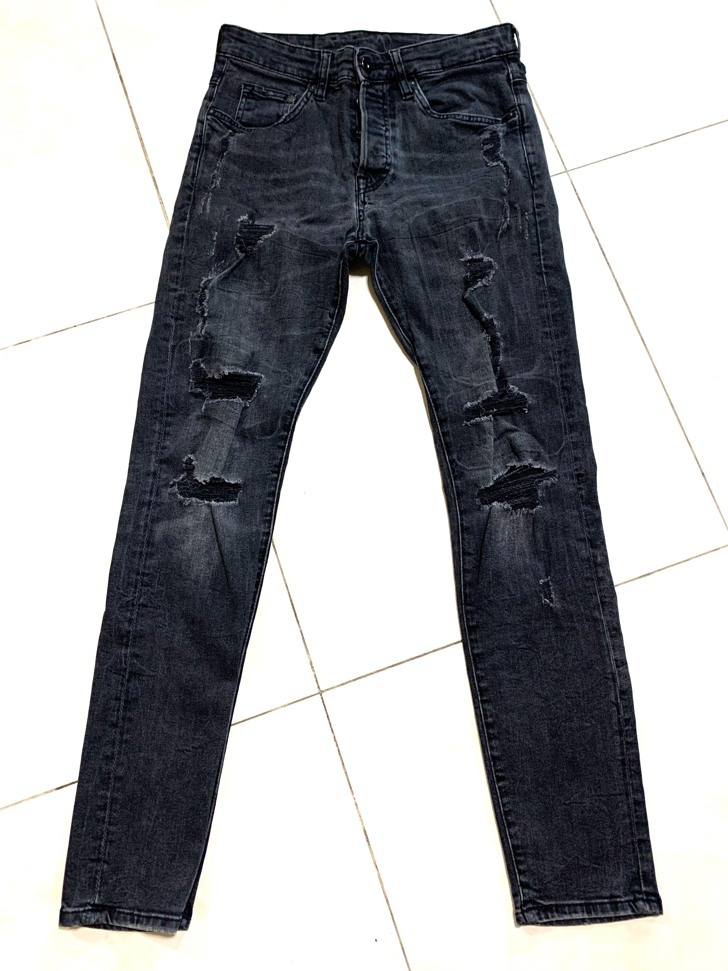 Ripped denim skinny jeans Clearance
