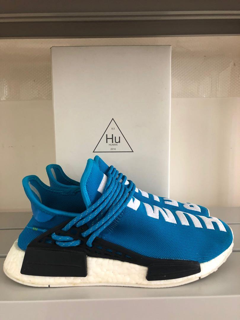 Human race sales blue on feet