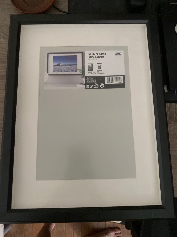 Ikea Photo Frame Gunnabo 30*40, Furniture & Home Living, Home Decor