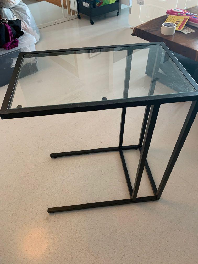 Ikea laptop sales table glass
