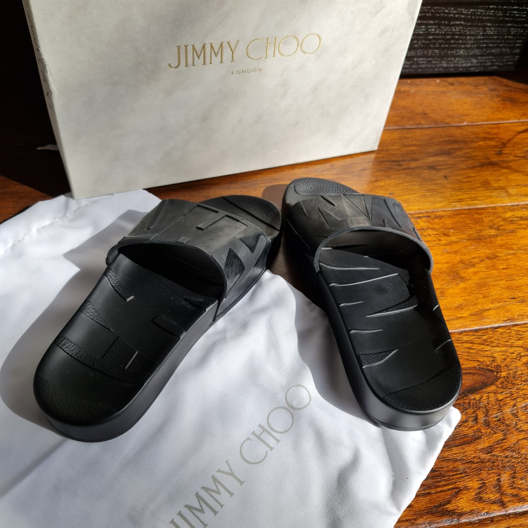 jimmy choo slide sandals