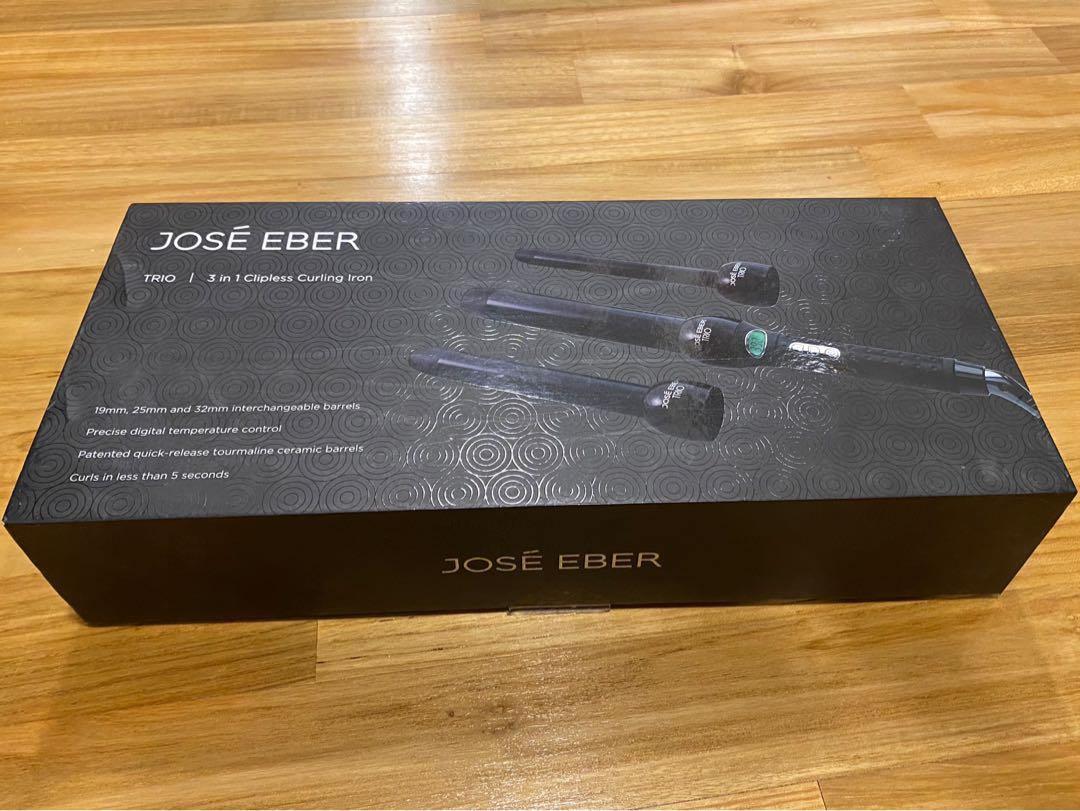 Jose Eber Trio 3 in 1 Clipless Curling Iron Beauty Personal Care Hair on Carousell