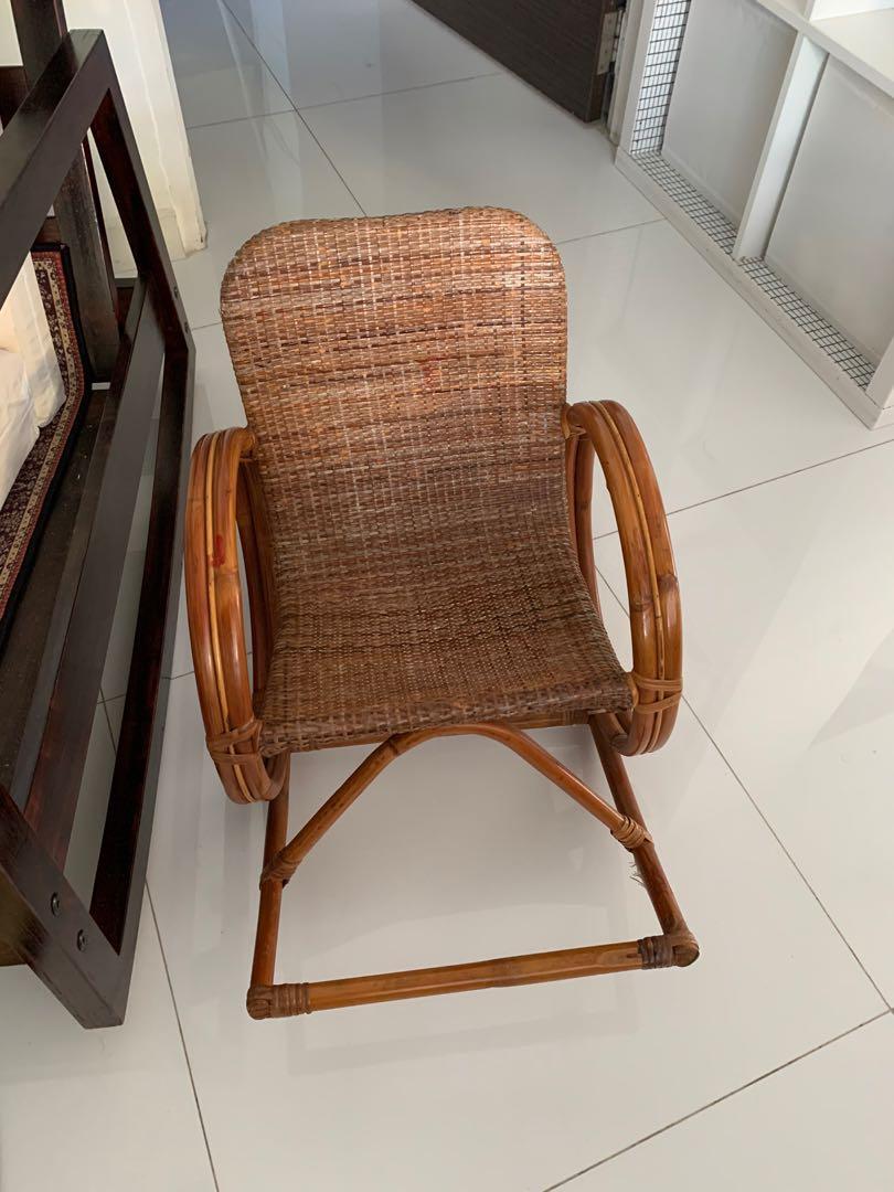 Kids Rattan Rocking Chair Furniture Tables Chairs On Carousell Kids Rattan Rocking Chair Furniture Tables Chairs On Carousell