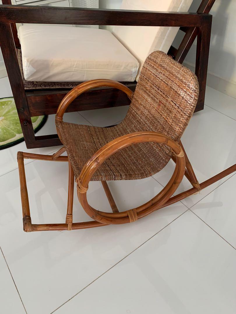Kids Rattan Rocking Chair Furniture Tables Chairs On Carousell Kids Rattan Rocking Chair Furniture Tables Chairs On Carousell