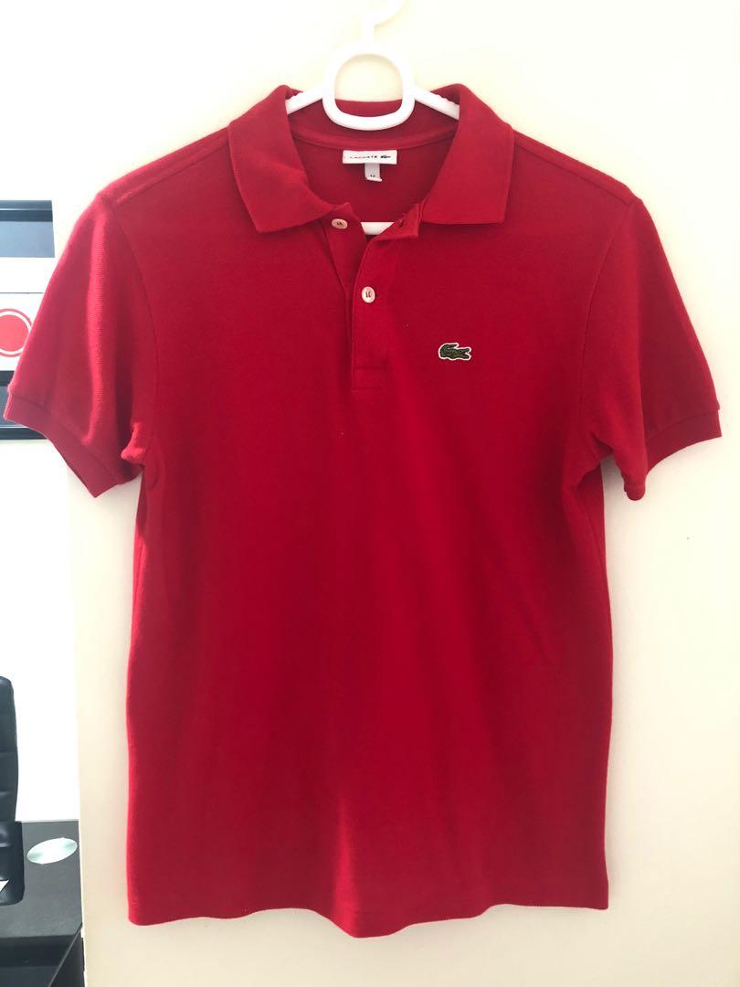 tilbagemeldinger Livlig Sobriquette Lacoste polo shirt (size 12) for 7 yrs old, Men's Fashion, Tops & Sets,  Tshirts & Polo Shirts on Carousell