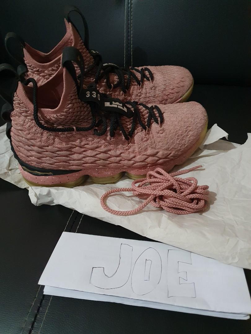 Lebron 15 hotsell rust pink