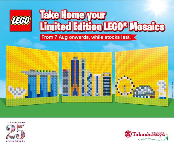 LEGO Singapore Mosaics set of 3 Takashimaya promo