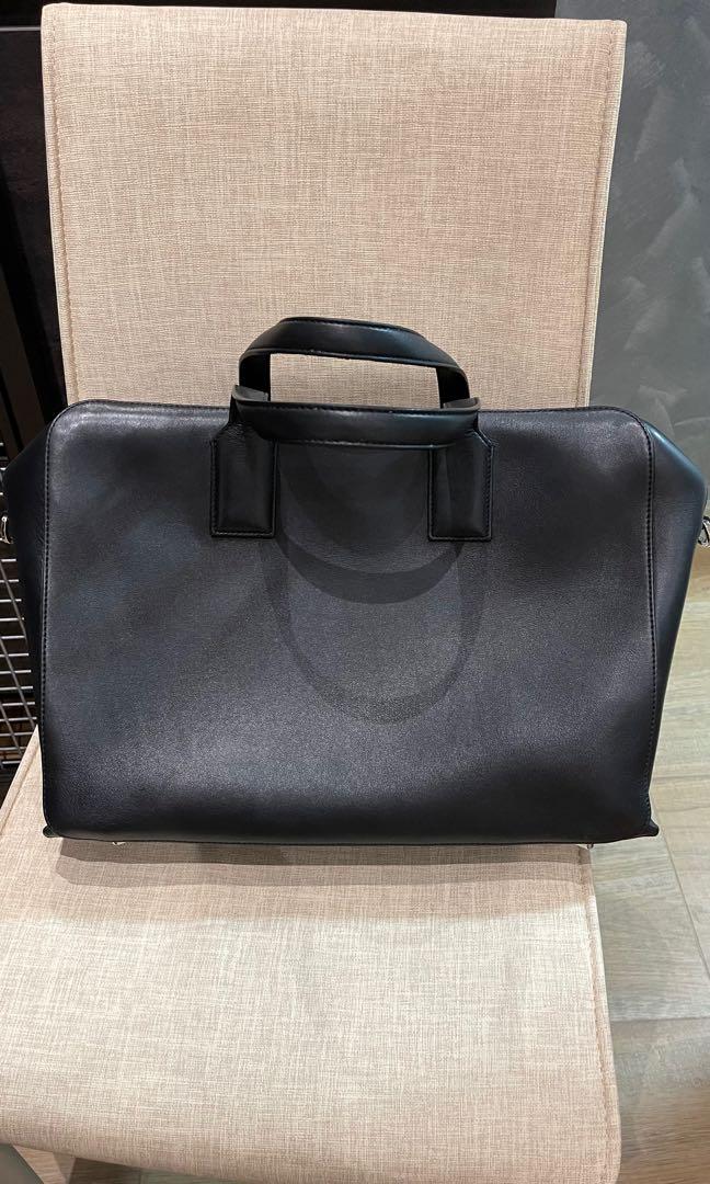 Loewe Briefcase Outlet Genuine - Mens Goya thin briefcase in soft grained  calfskin Black