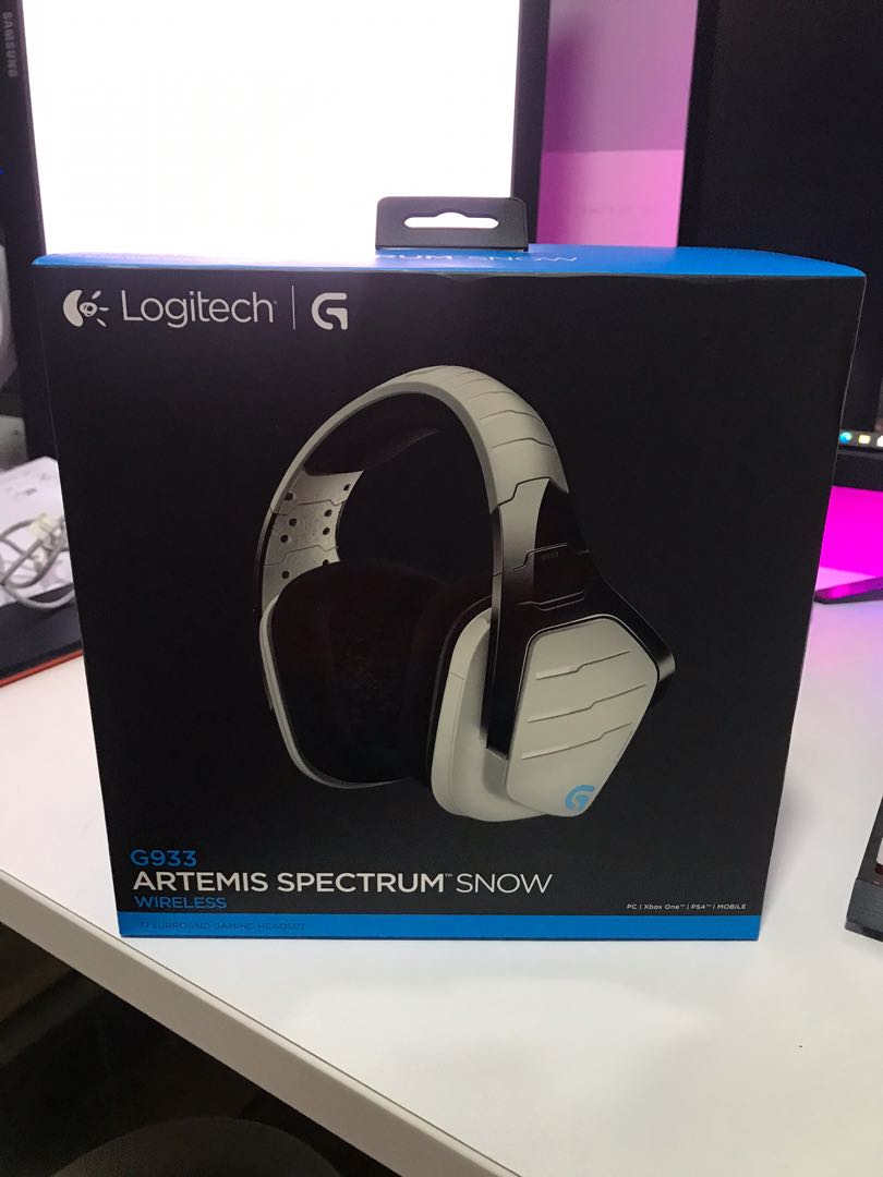 Logitech G933 Artemis Spectrum Snow Wireless Gaming Headset Audio Headphones Headsets on Carousell