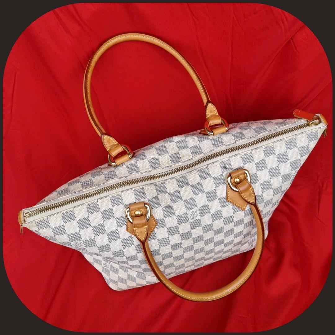 Louis Vuitton Damier Azur Saleya MM Zip Tote Bag 89lk615s For Sale
