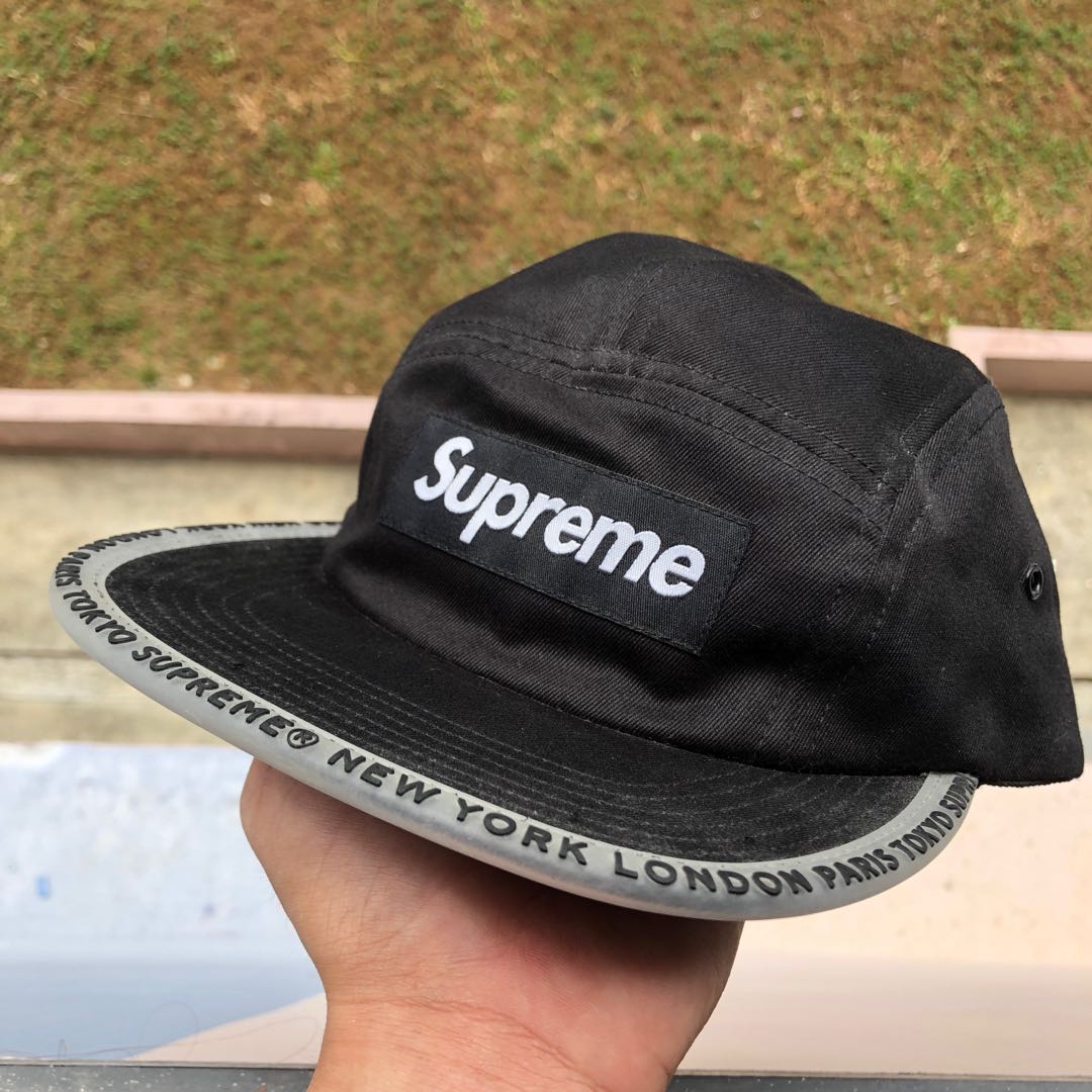 JUNE Sale Supreme Worldwide Visor Tape Camp Cap Men s