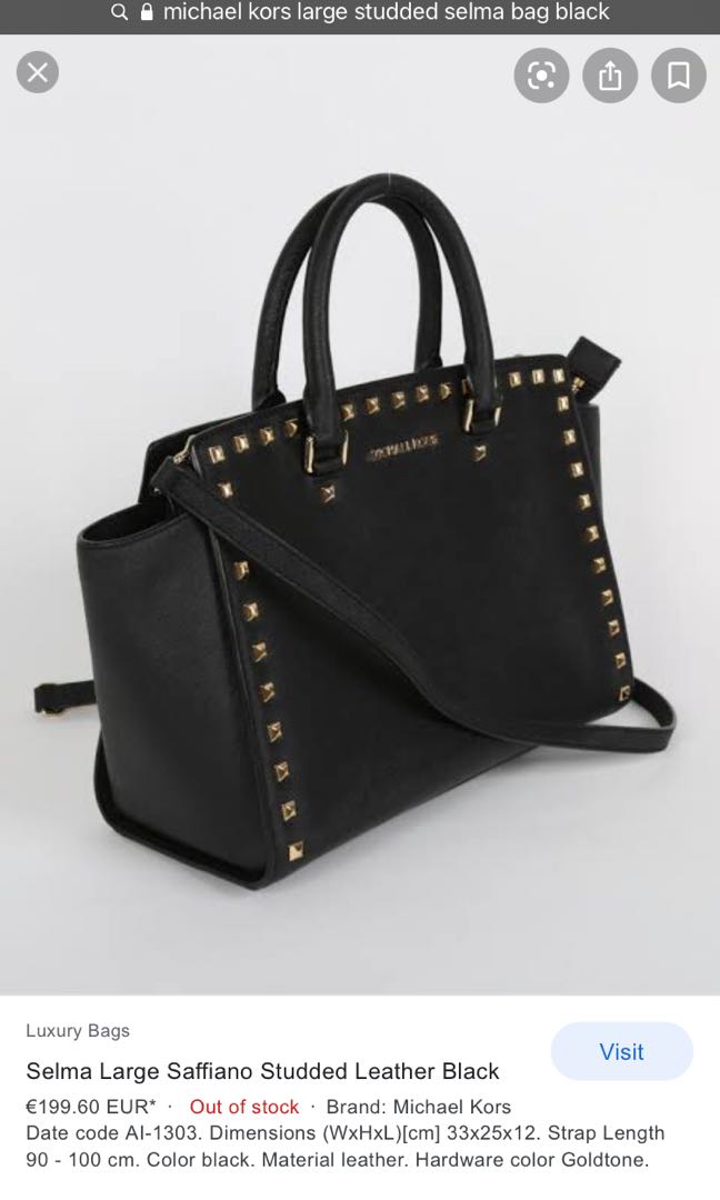 Michael kors new arrivals selma large studded