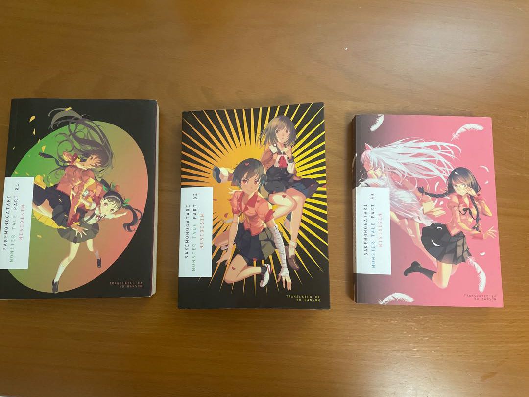 Monogatari Series Light Novel Vol 1 2 3 Hobbies Toys Memorabilia Collectibles Fan Merchandise On Carousell