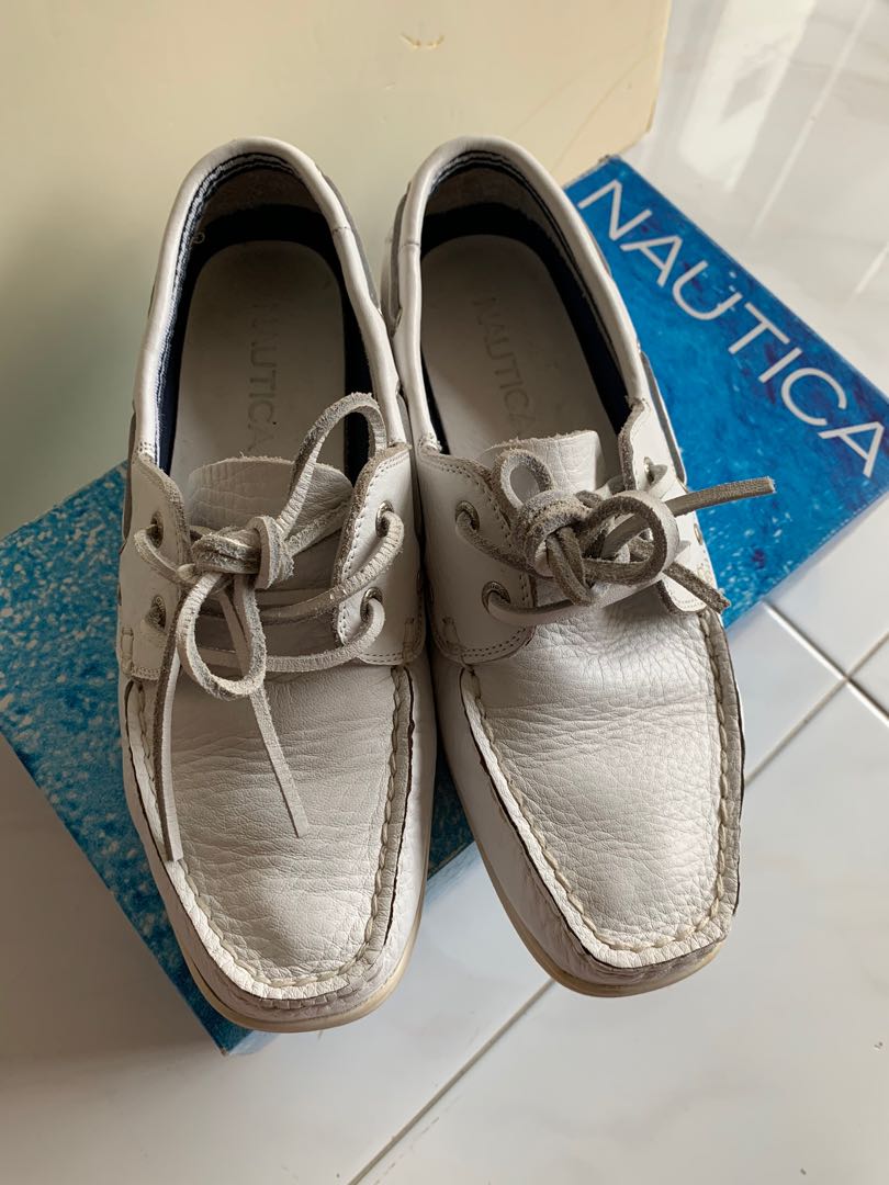 Nautica leather boat shoes sale