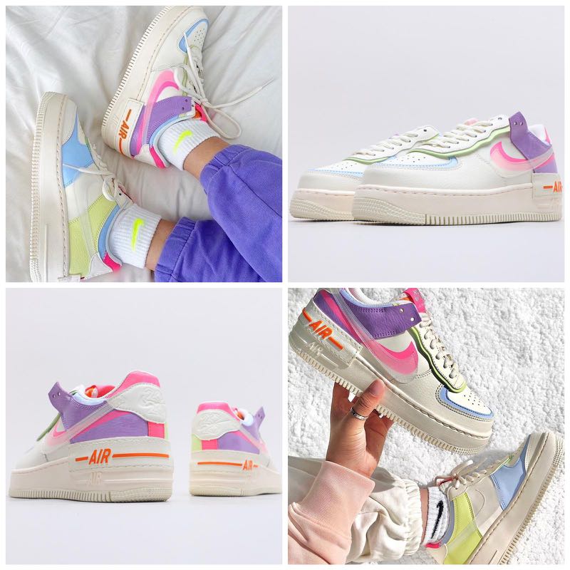 Nike Air Force 1 Shadow Beige Pale Ivory Black, 女裝, 鞋, 鞋墊- Carousell