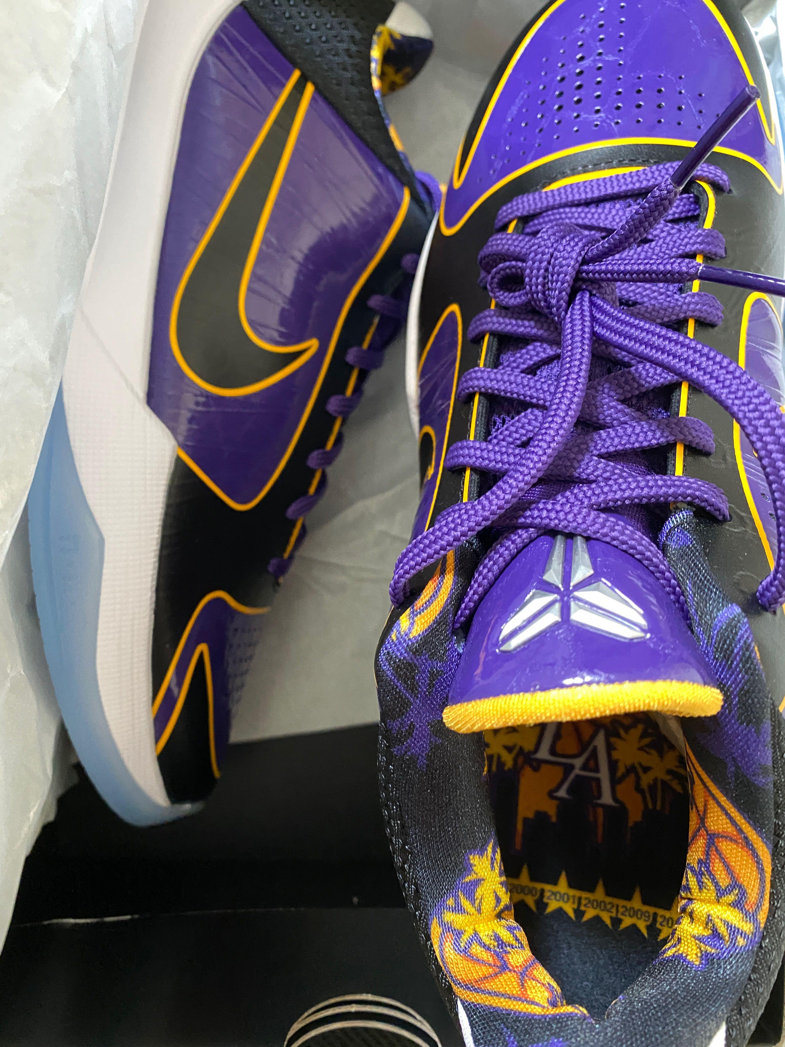 Nike Kobe 5 Protro Lakers Men s Fashion Footwear Sneakers on