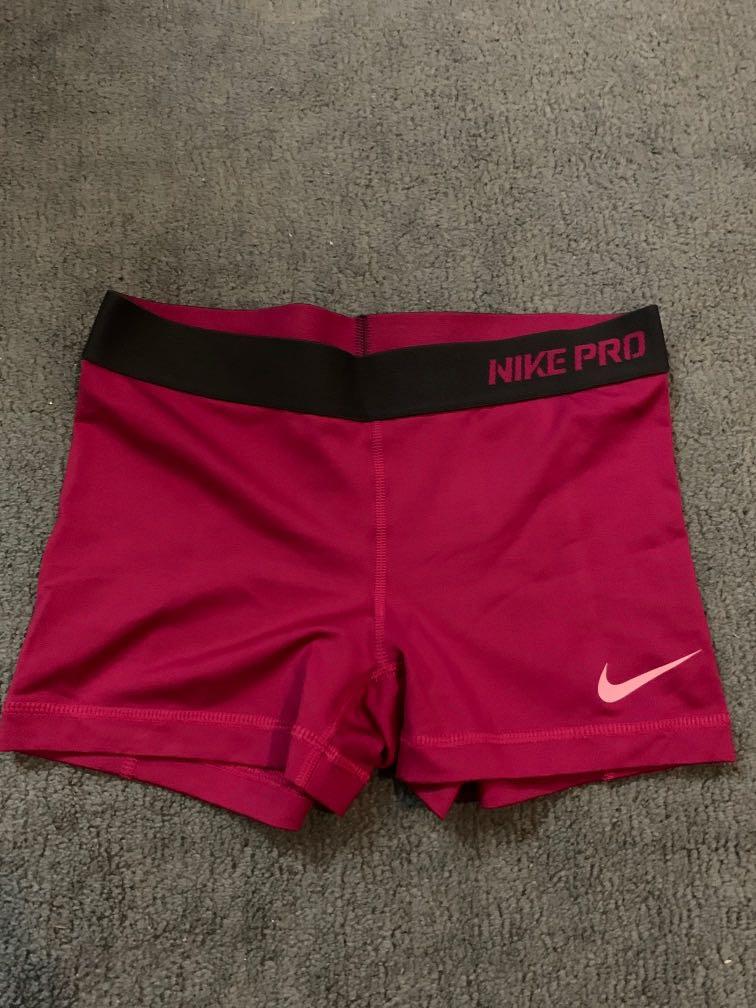 pink nike cycling shorts