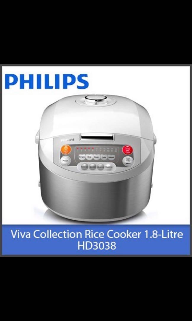 Philips rice cooker hd3038 how to use discount