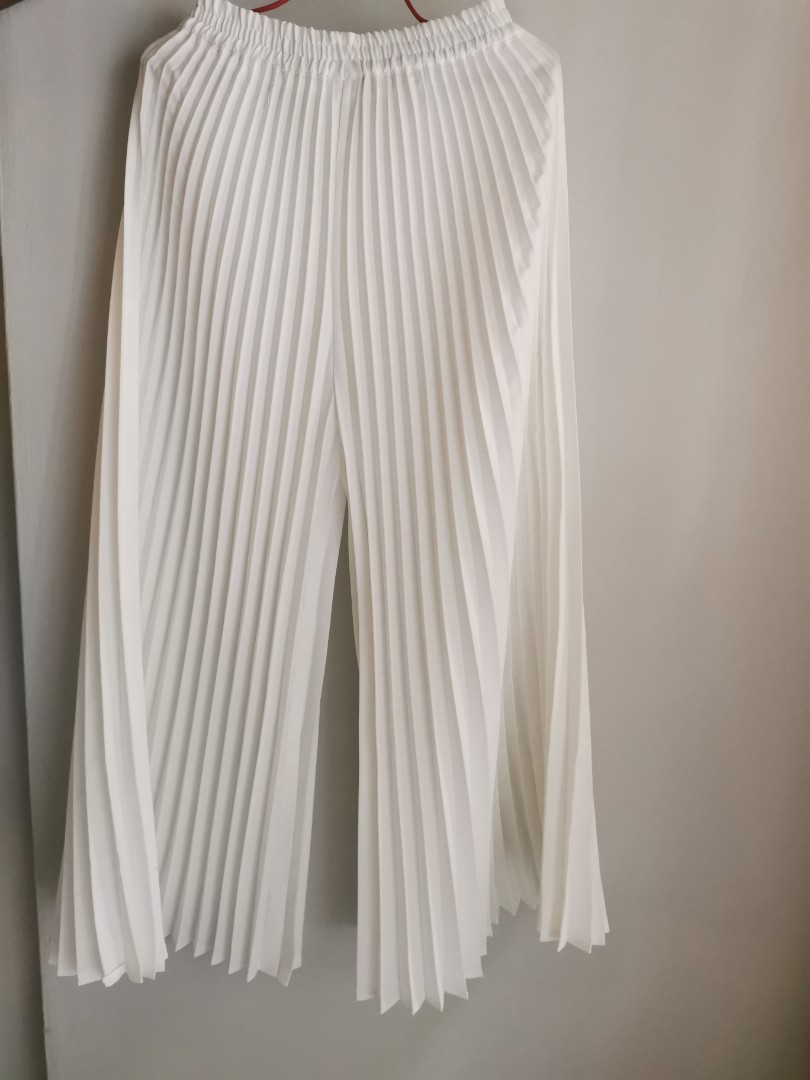 Buy White Silk Pleated Palazzo For Women by Shruti Sancheti Online at Aza  Fashions.