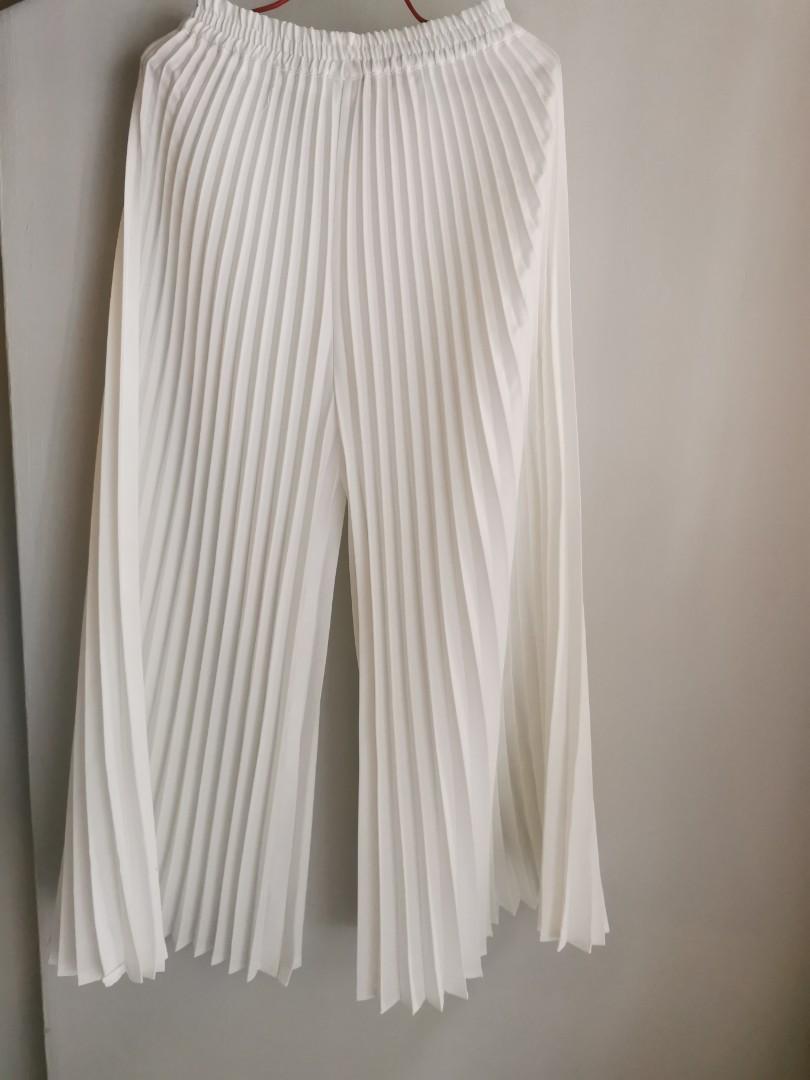 Pleated Palazzo Pants Premium Material