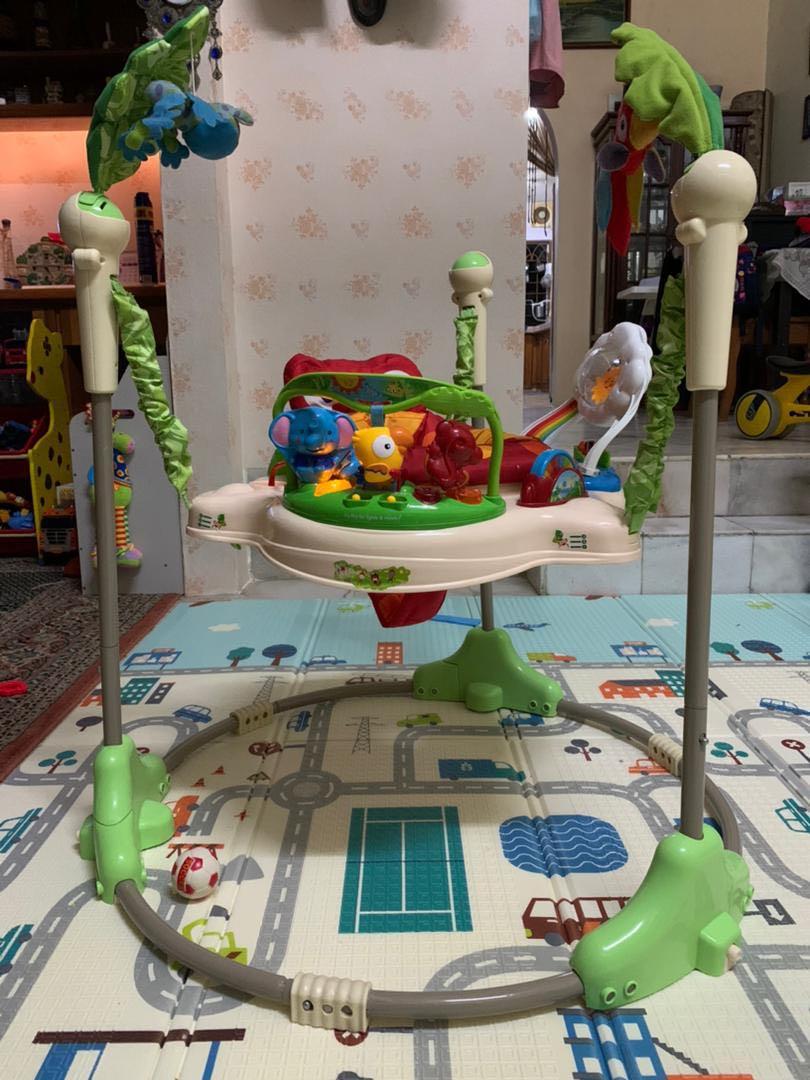 Rainforest Baby jumperoo 360 turn, Babies & Kids, Infant Playtime on Carousell