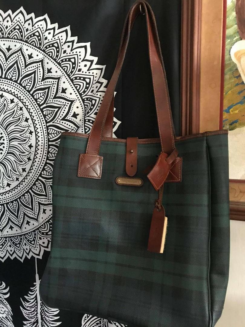Ralph lauren tartan bag store
