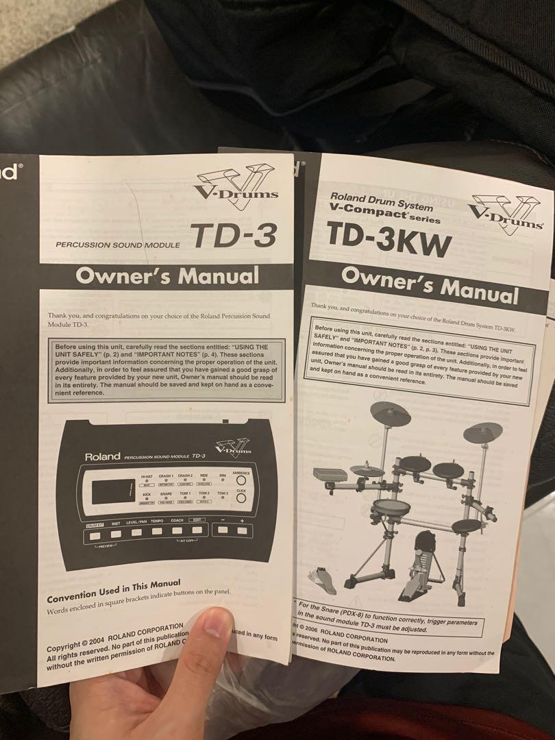 Roland TD3 Drum Set, Music & Media, Music Instruments on Carousell