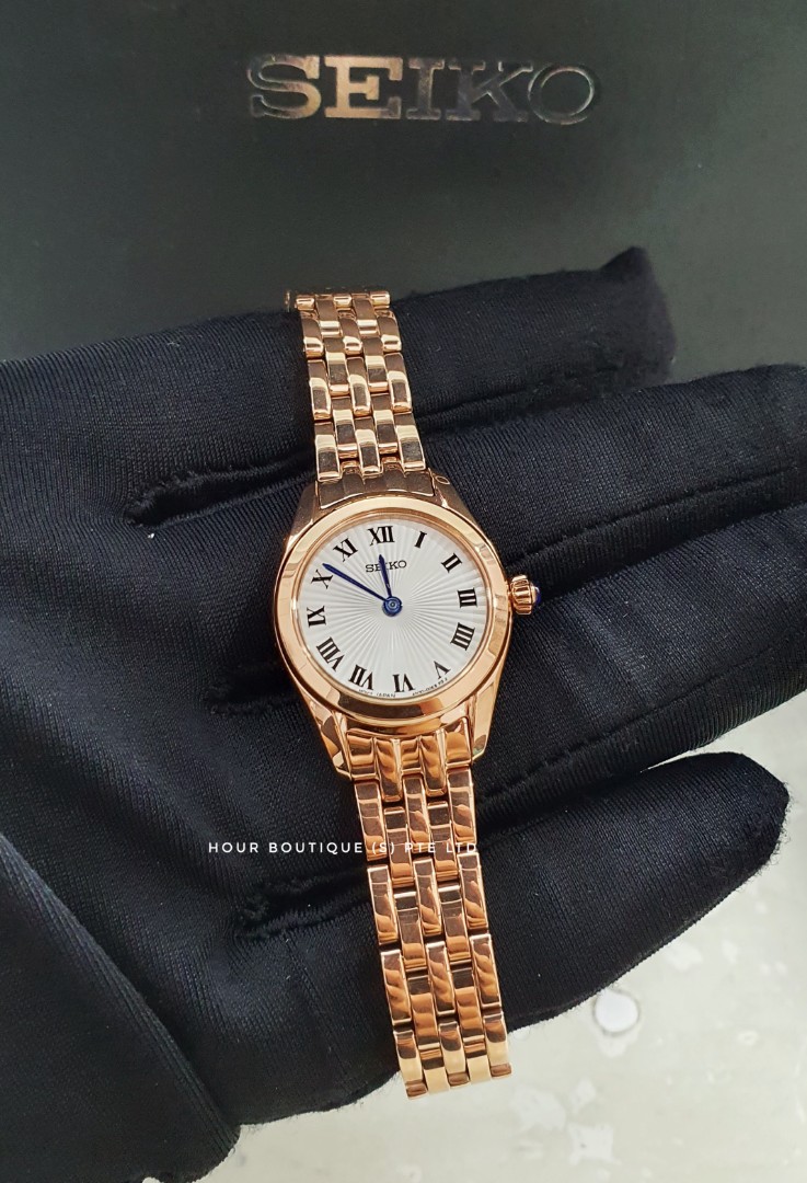 Seiko Petite Rose Gold Lady's Casual Quartz Watch SWR042P1, Women's  Fashion, Watches & Accessories, Watches on Carousell