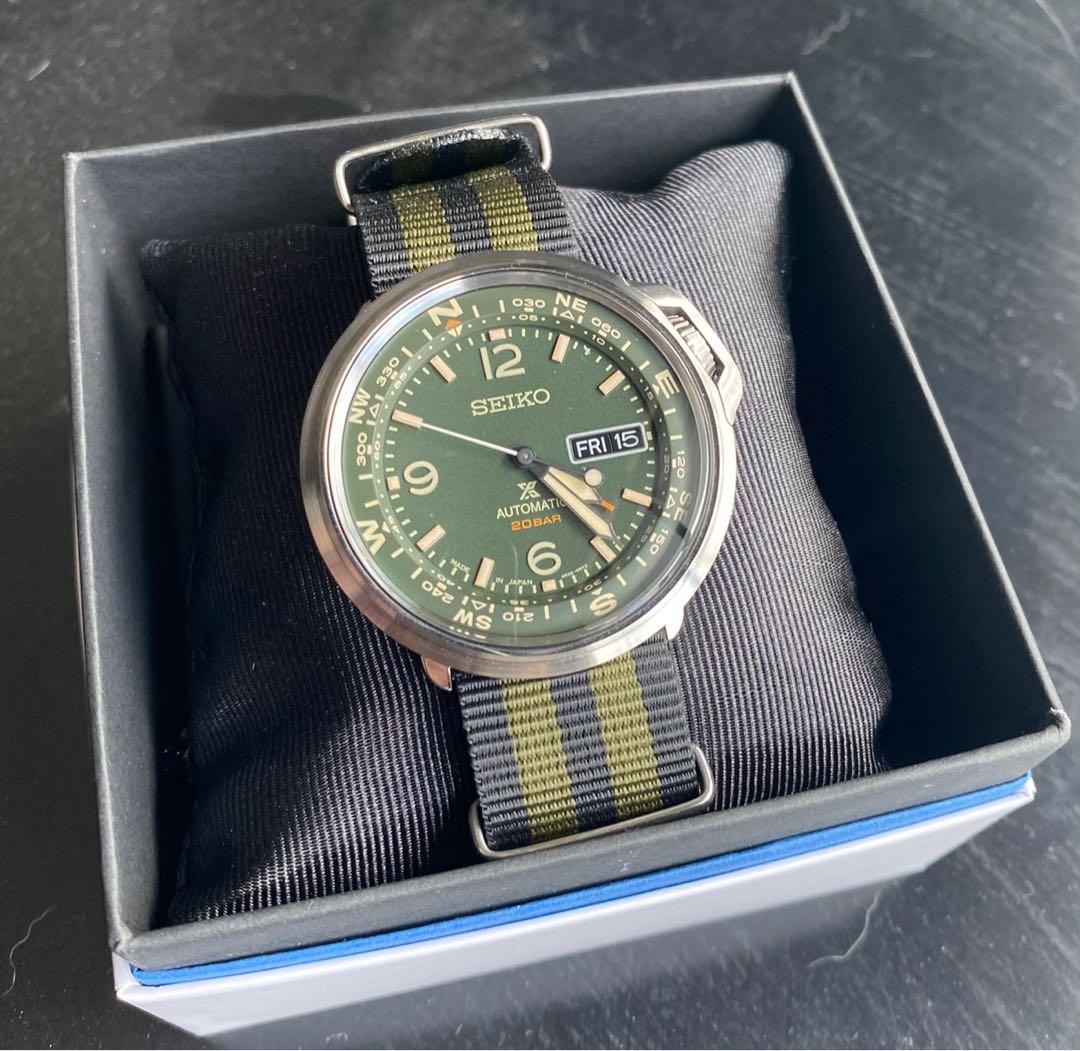 Seiko Prospex Land Automatic Field Compass Green, Men's Fashion, Watches &  Accessories, Watches on Carousell