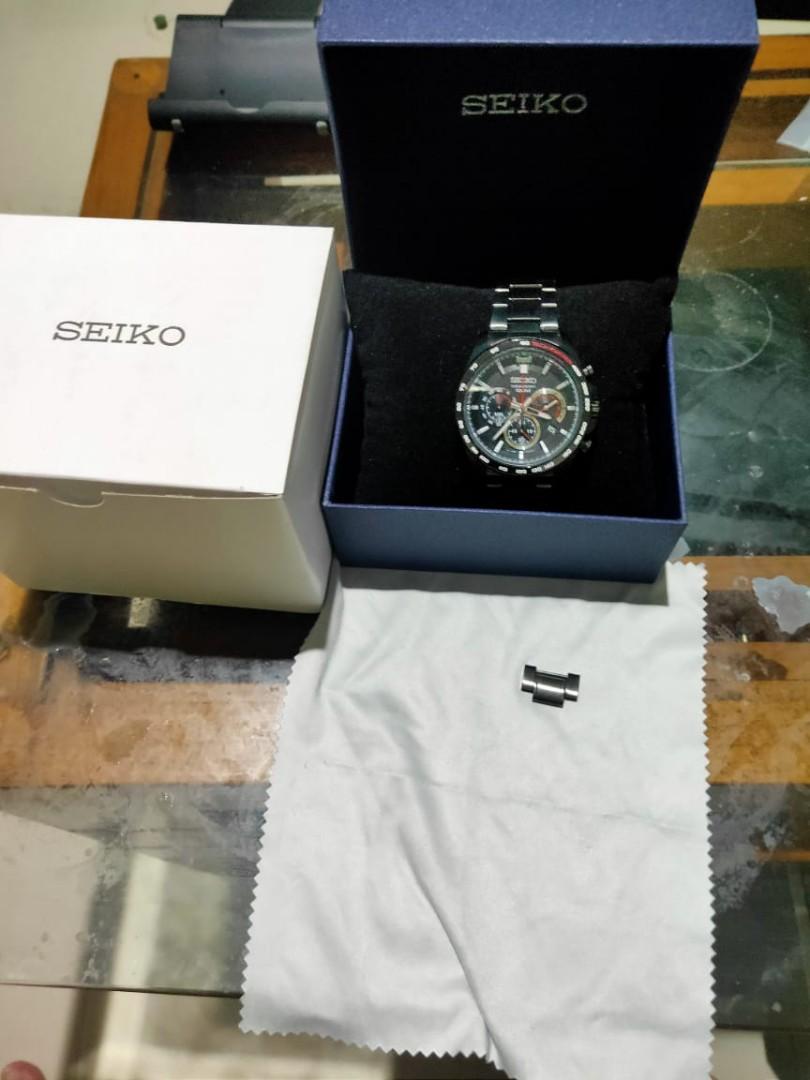 Seiko SSB311P1 NEO Sports Chronograph Fullblack Mulus Original