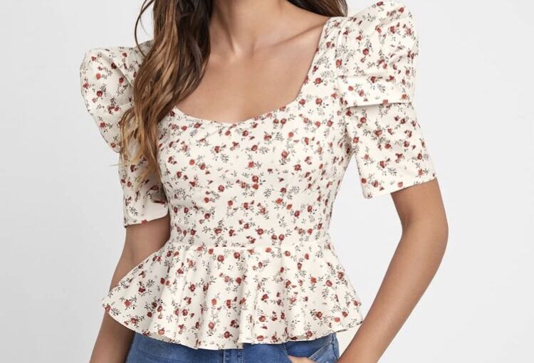 Shein peplum top online