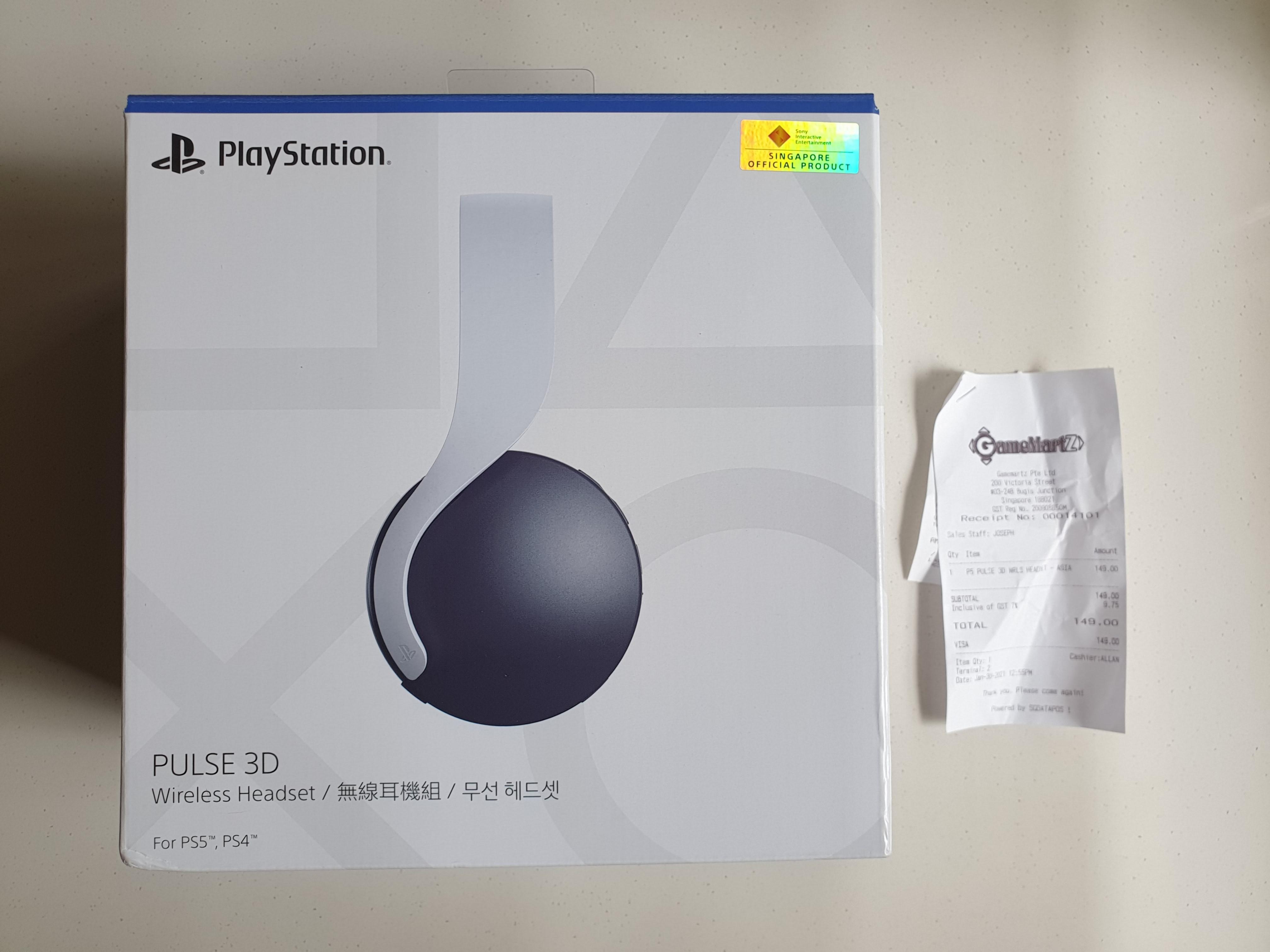 pulse 3d wireless headset on ps4