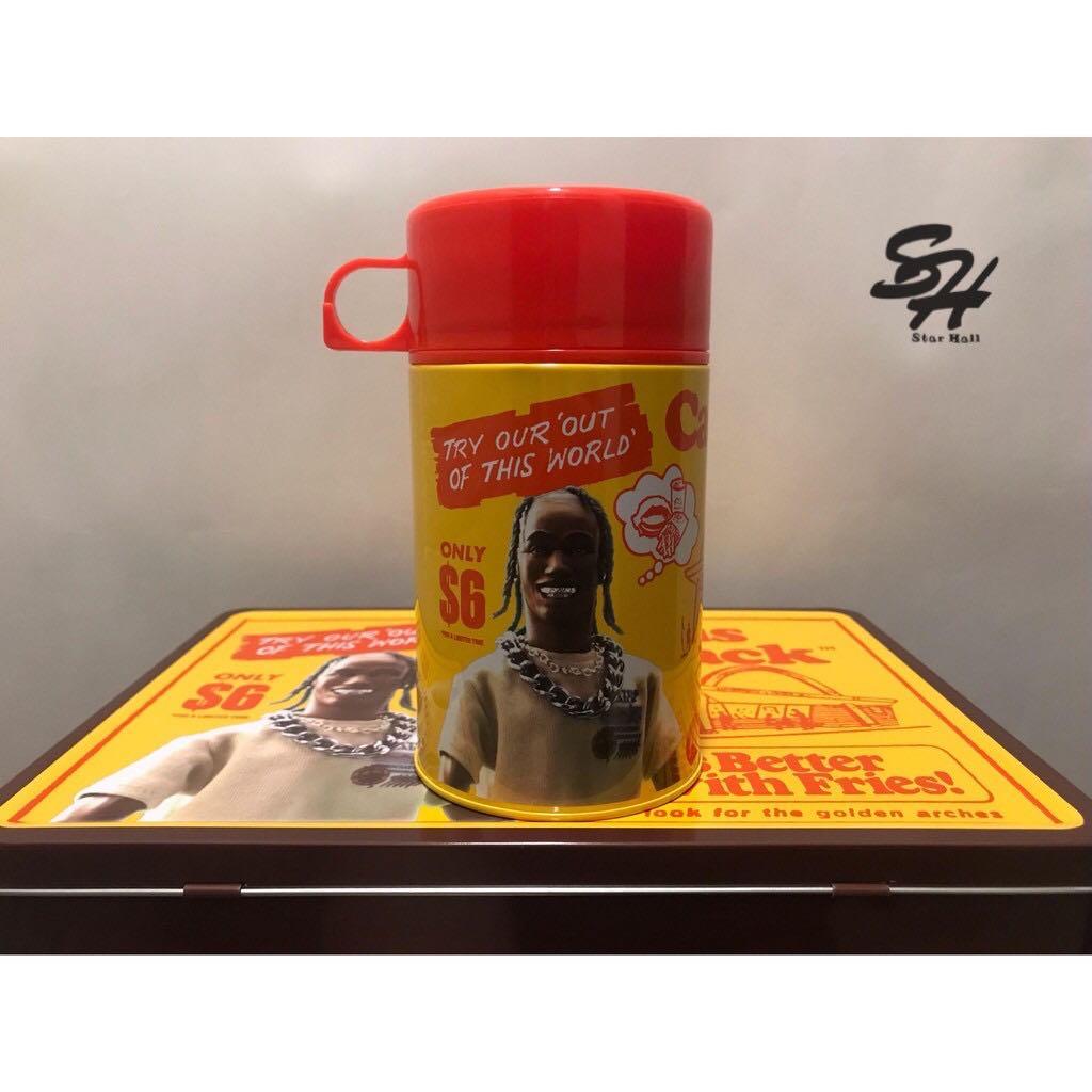 Travis Scott x McDonad’s 麥當勞 聯名 手提鐵箱 杯子