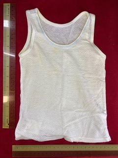 Thin material white singlet
